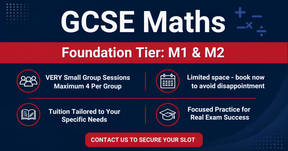 GCSE Foundation Maths: M1 & M2